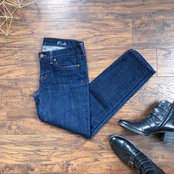 J Crew • Toothpick Ankle skinny jeans dark wash 8" low mid rise cropped - Picture 9 of 10